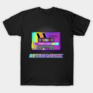 Retro Music Cassette Tape.Music mixtape,Cassette Tape 80s,90s T-Shirt